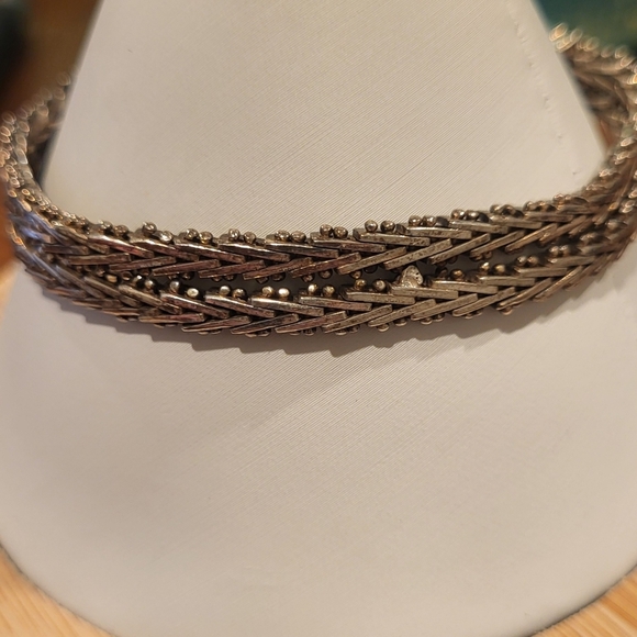 Silver Signed Mexico Bracelet - Picture 3 of 5
